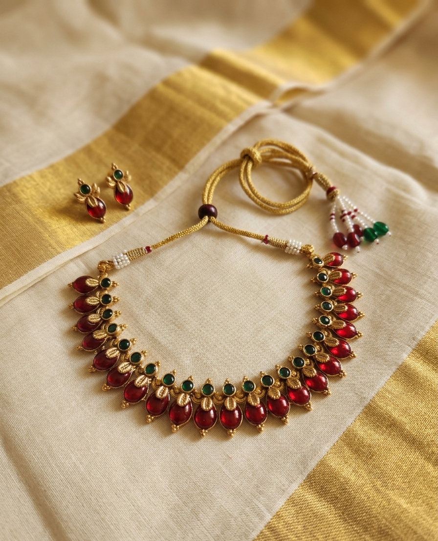 New Design Palakka Necklace with Earrings