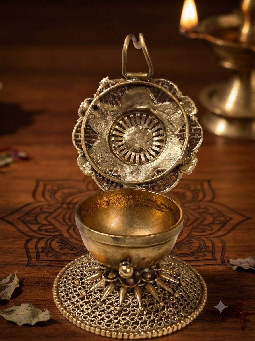 Kemp Floral KumKum Box