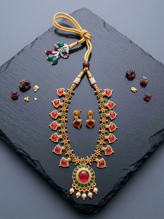 Palakka Chocker with Earrings