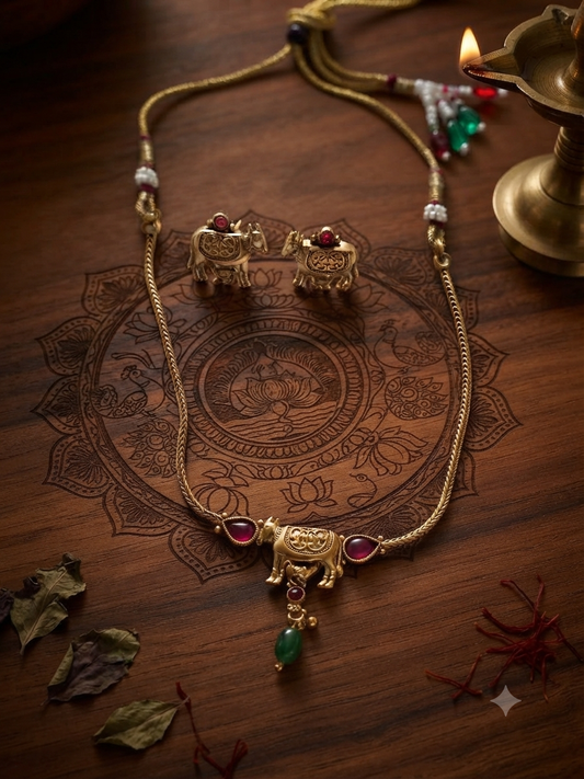 Nandini Antique Necklace Set