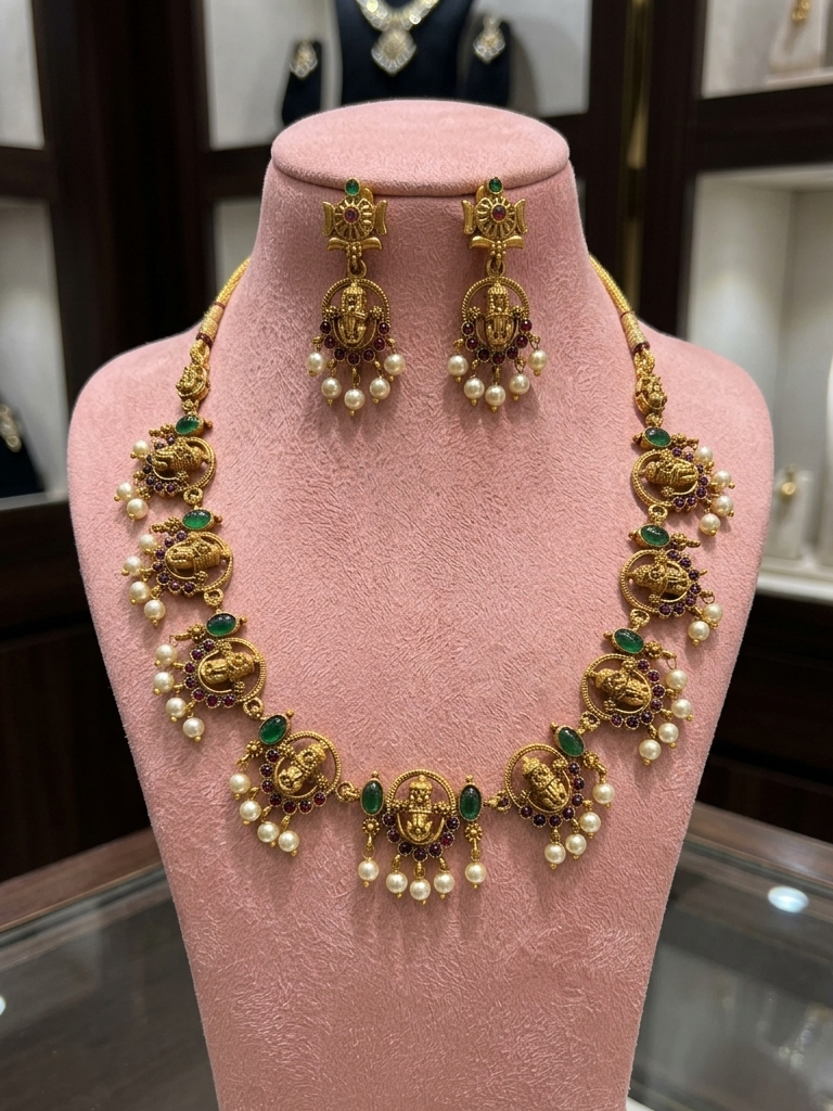 Kalyani Necklace with Earrings