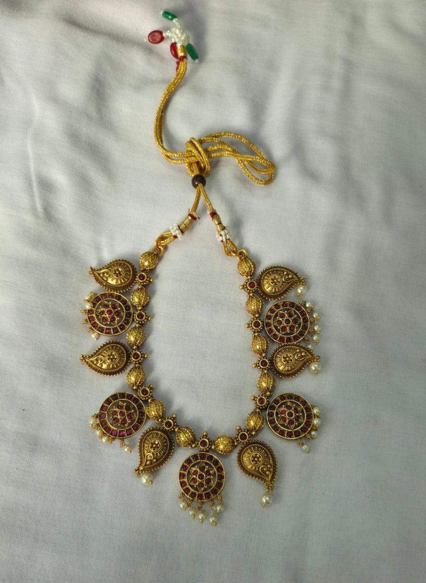 Manga Chakra Temple Necklace with Earrings