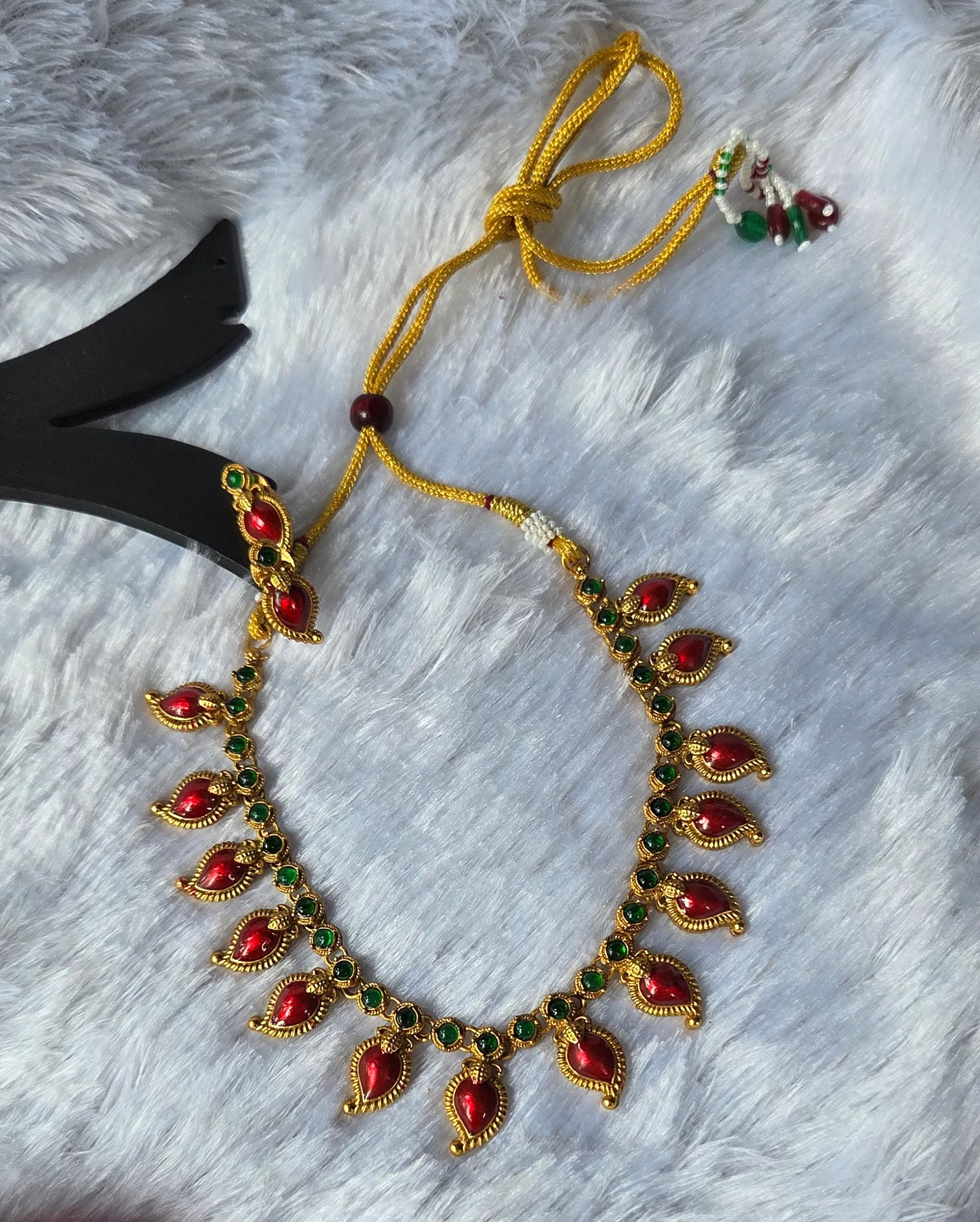 Traditional Manga Maala Chocker with Earrings