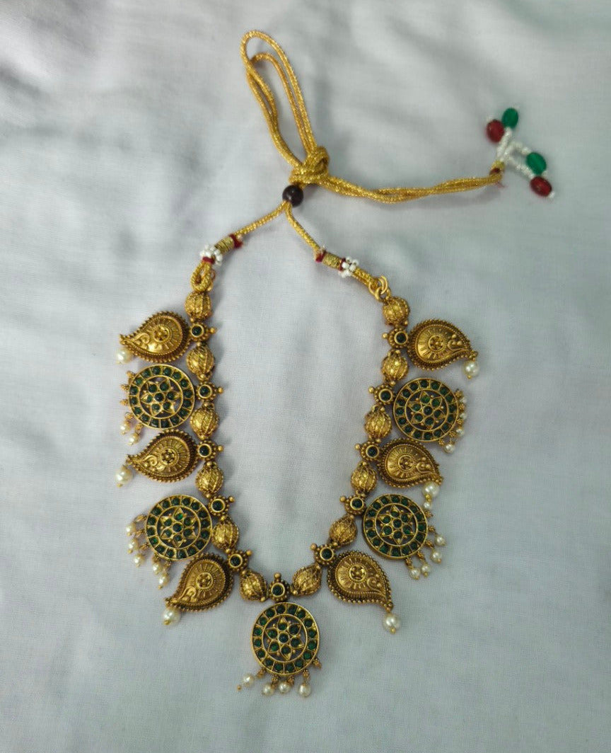 Manga Chakra Temple Necklace with Earrings