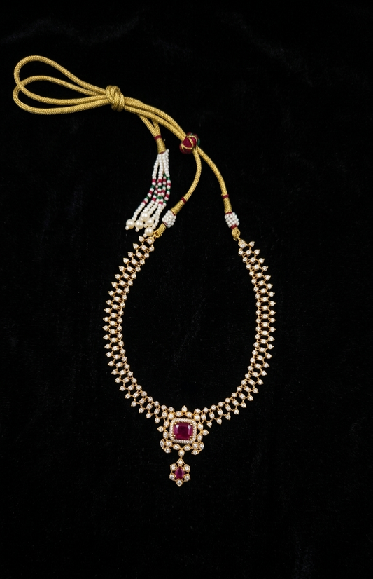 AD Urvashi Necklace with Earrings
