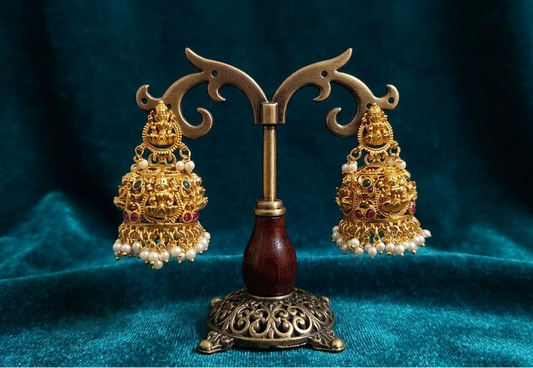 Beaded Lakshmi Jhumka
