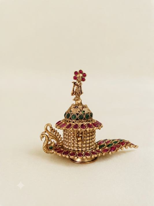 Peacock Kumkum box
