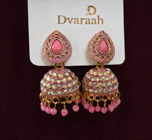 Pink Jhumka