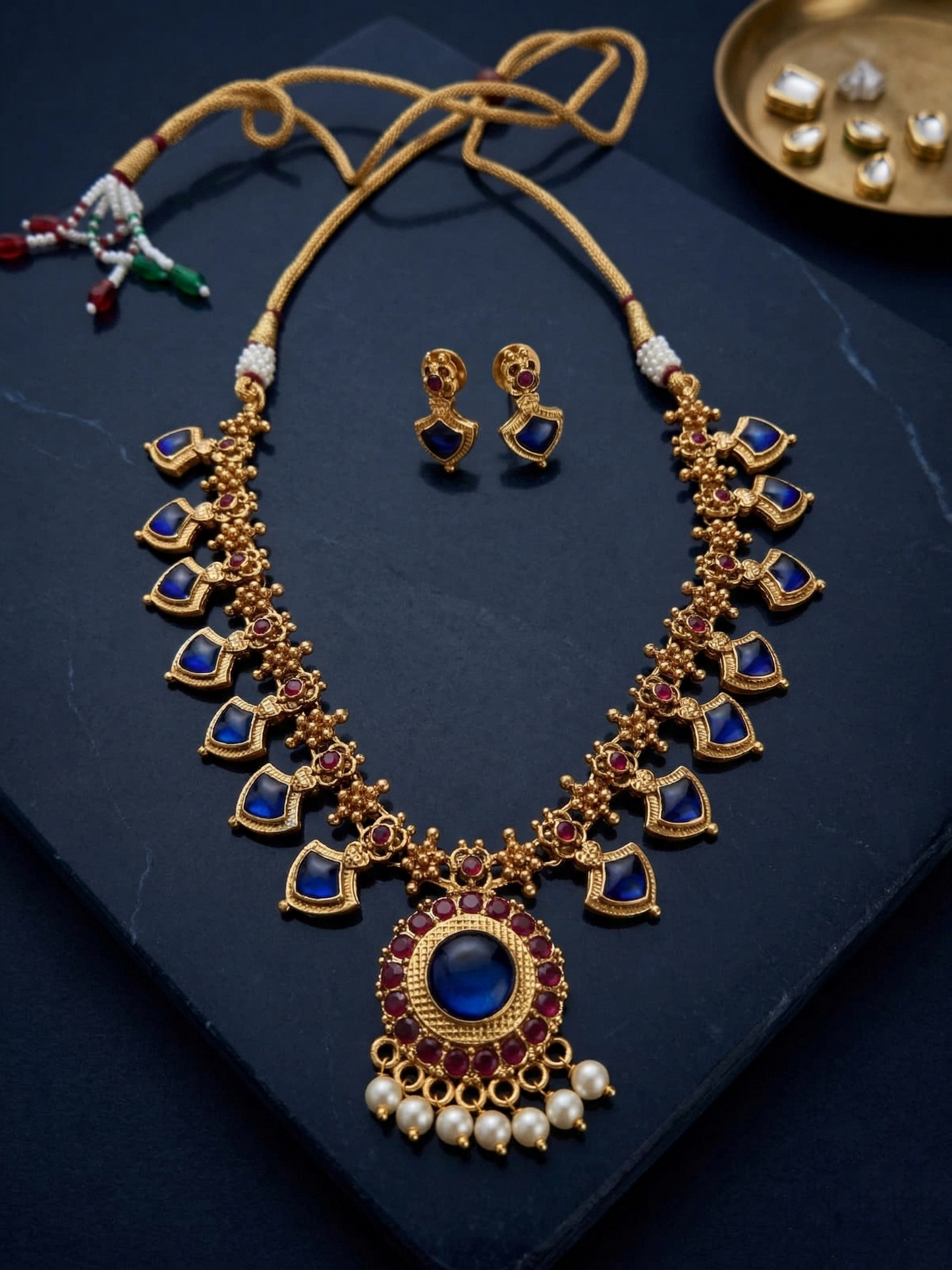 Palakka Chocker with Earrings