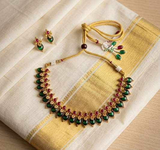 New Design Palakka Necklace with Earrings