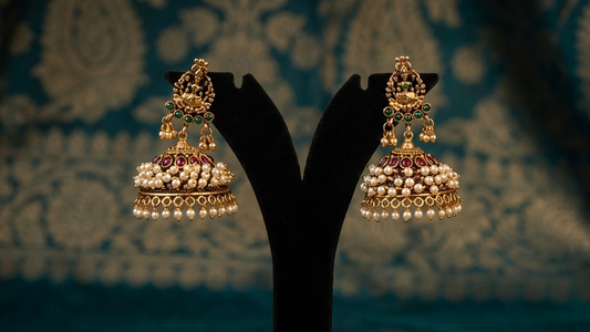 Traditional Gouri Beaded Jhumka